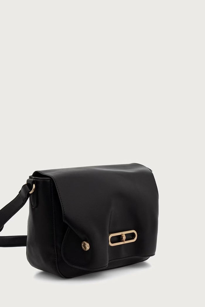 U.S. Polo Assn. Torebka crossbody damska z imitacji skóry AYTOUNHILL BIU269307WVP czarny AW26
