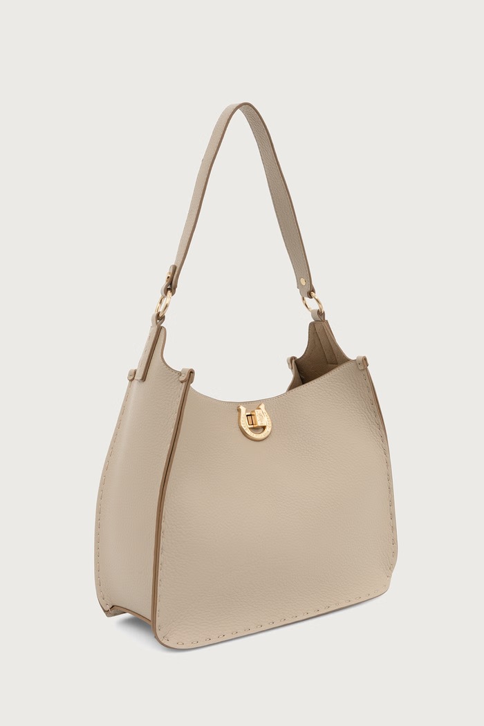 U.S. Polo Assn. Torebka damska z imitacji skóry MIDDLETON BIU0M9373WVP beżowy AW26
