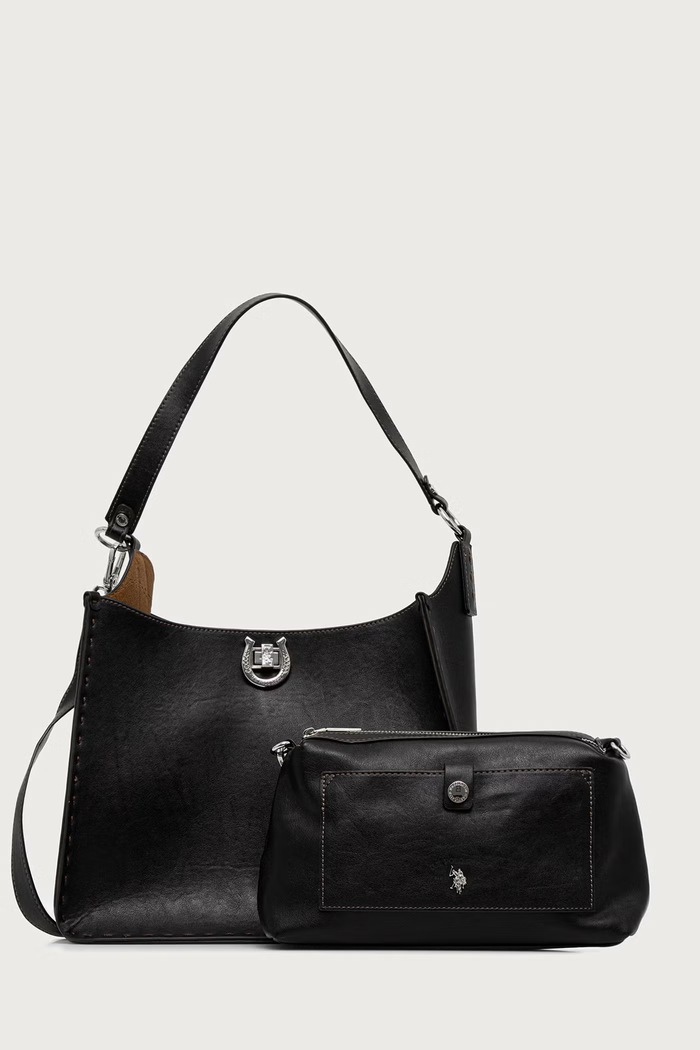 U.S. Polo Assn. Torebka damska z imitacji skóry MIDDLETON czarny BIU0M9373WVP