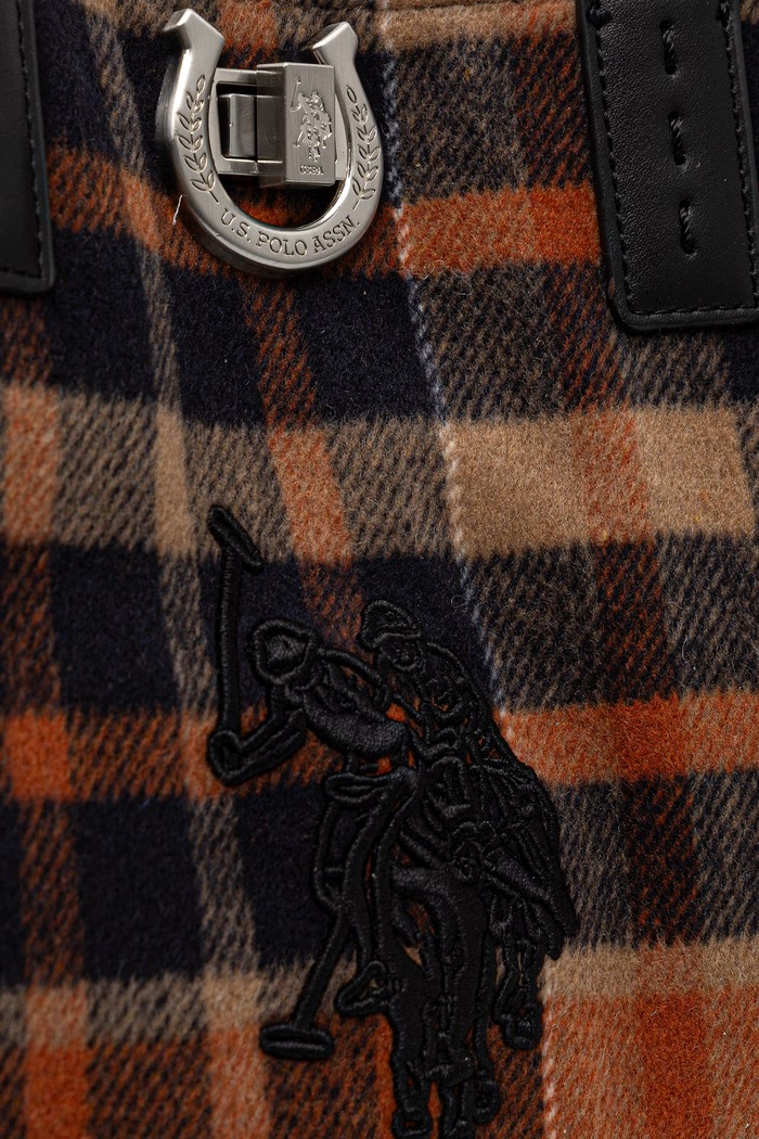 Torebka shopper damska z bawełną MIDDLETON U.S. Polo Assn. granatowy BIU0M8869WZC