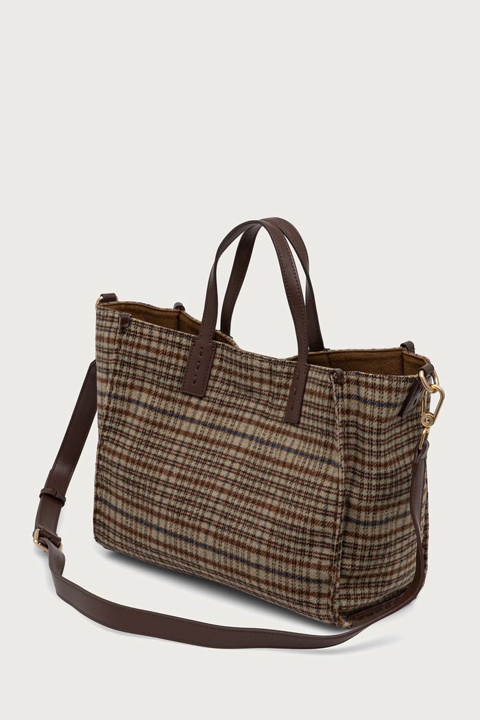 Akcesoria U.S. Polo Assn. Torebka shopper damska z bawełną MIDDLETON BIU0M8869WZC brązowy