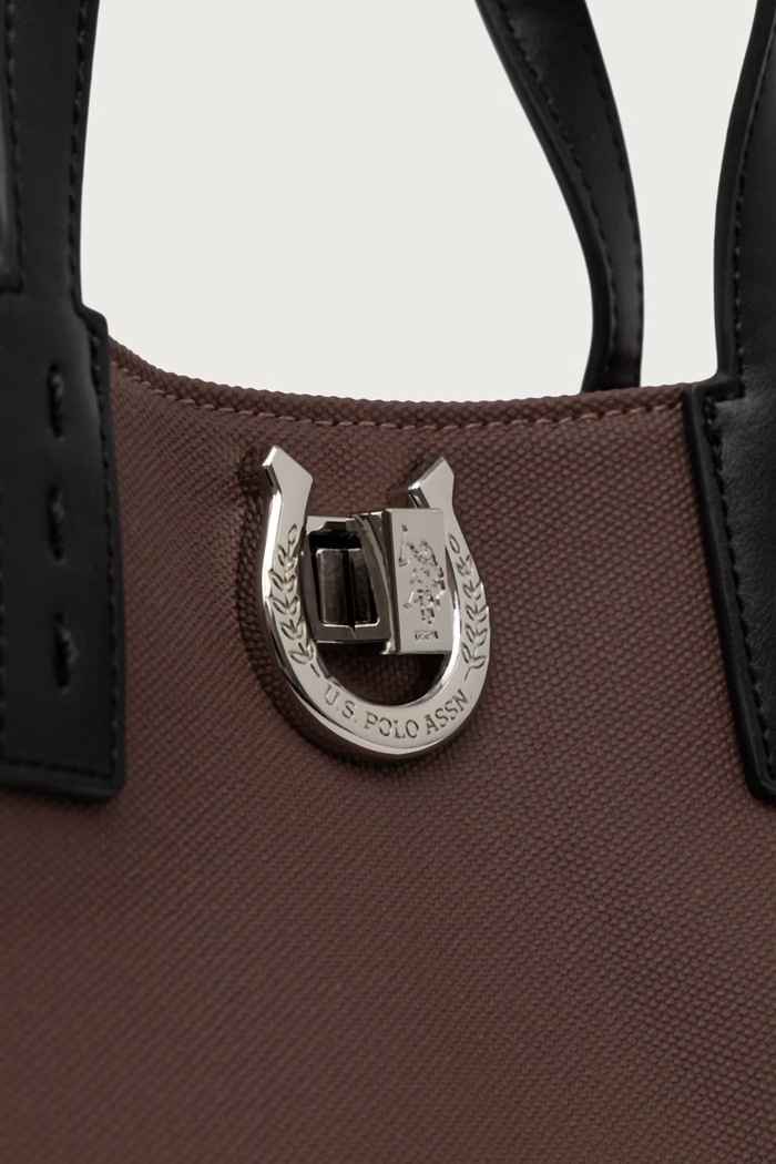 Torebka shopper MIDDLETON U.S. Polo Assn. BIU0M8869WC2 brązowy