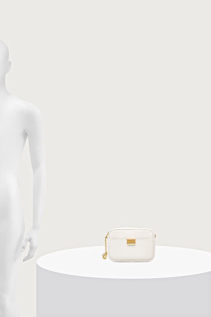 Crossbody kabelka dámská kožená Patrizia Pepe 8B0242.L001 bílá