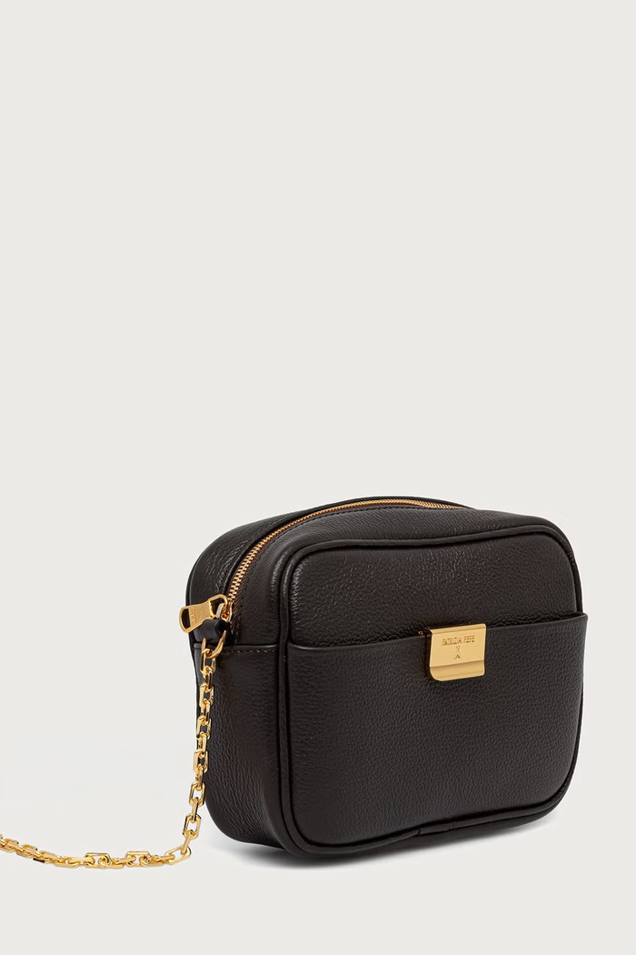 Patrizia Pepe Torebka crossbody damska skórzana 8B0242.L001 brązowy AW26