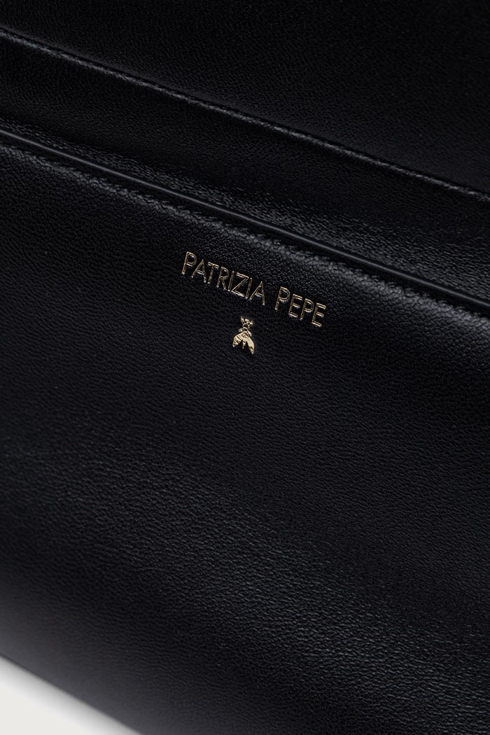 Torebka shopper damska skórzana Patrizia Pepe 2B0008.L0014 czarny