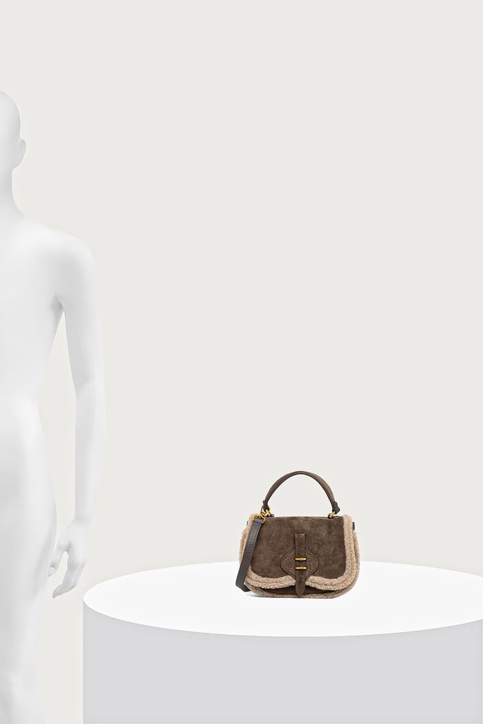 Coccinelle Torebka crossbody damska zamszowa E5.V7J.58.01.01