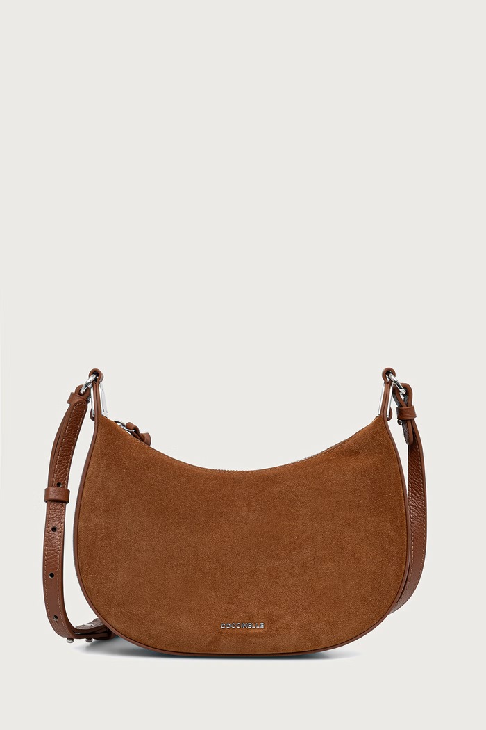 Coccinelle Сумка crossbody для женщин замшевая коричневый E5.U8L.53.01.01