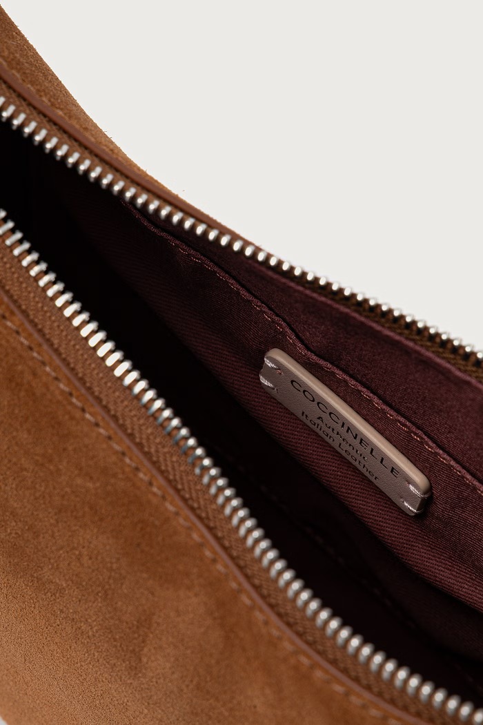 Сумка crossbody для женщин замшевая Coccinelle коричневый E5.U8L.53.01.01