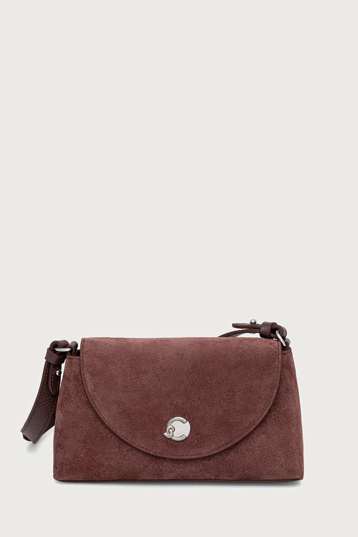 Coccinelle Сумка crossbody для женщин замшевая фиолетовой E5.TOC.55.01.01