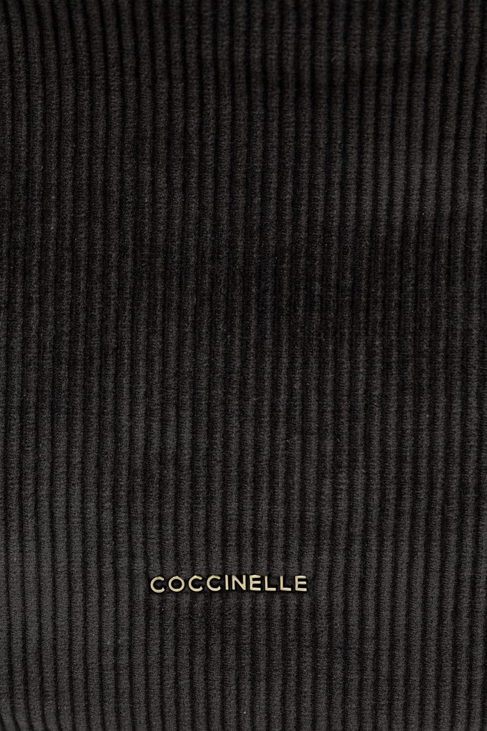 Сумка-шопер жіноча вельветова Coccinelle E1.VCC.13.01.01 зелений