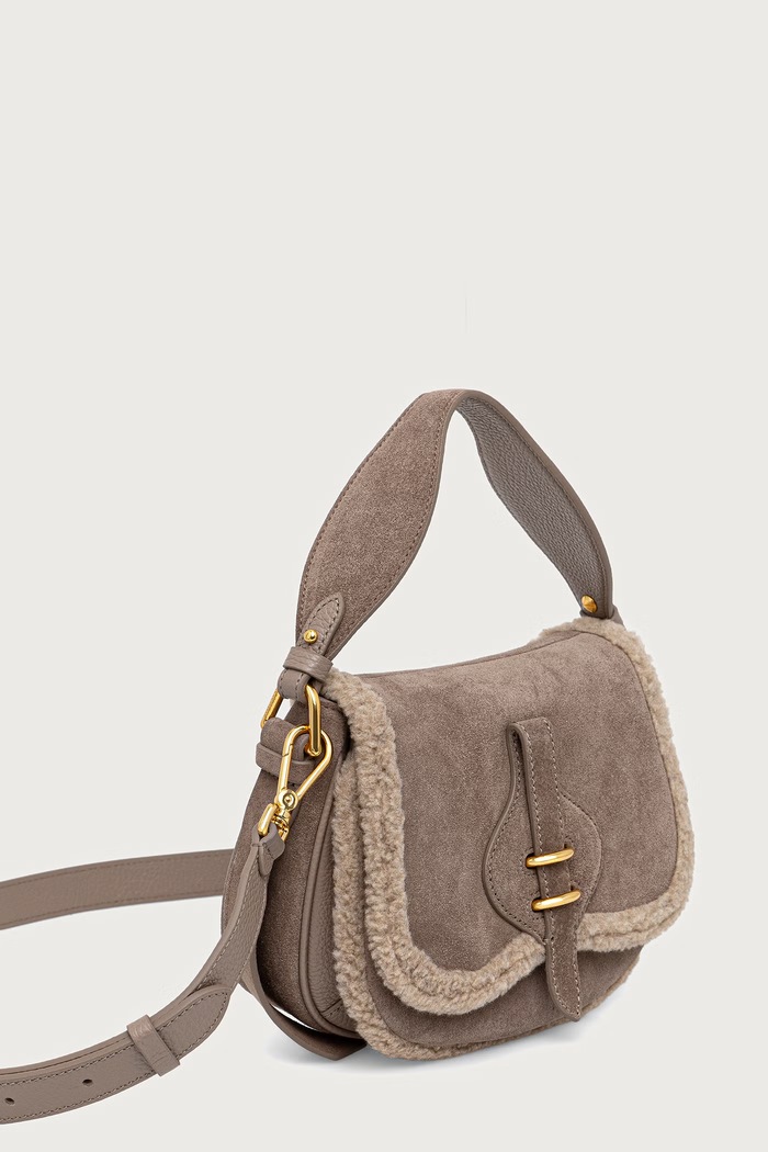 Coccinelle Сумка crossbody для женщин замшевая E1.V7J.18.02.01 бежевый AW26