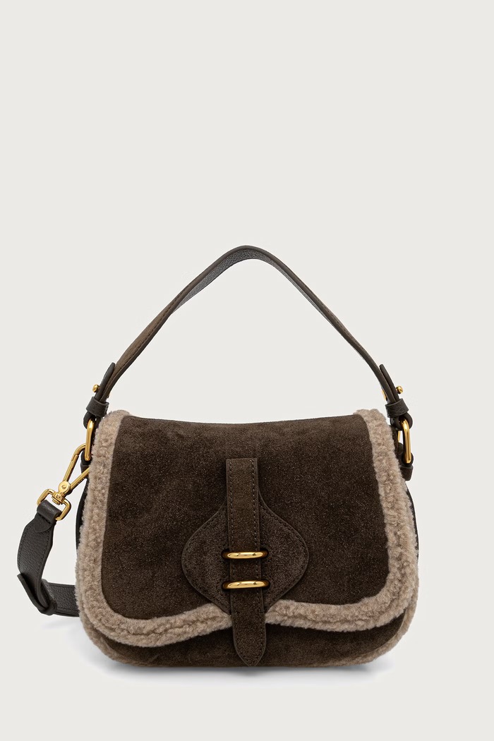 Coccinelle Сумка crossbody для женщин замшевая зелёный E1.V7J.18.02.01