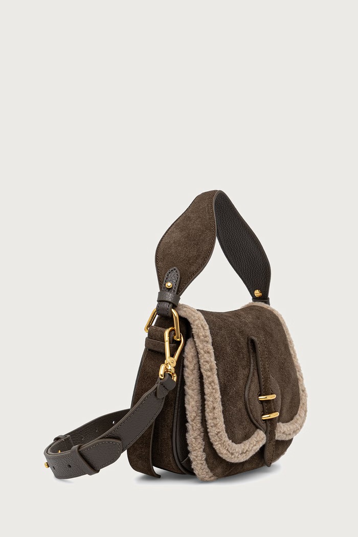 Coccinelle Сумка crossbody для женщин замшевая E1.V7J.18.02.01 зелёный AW26