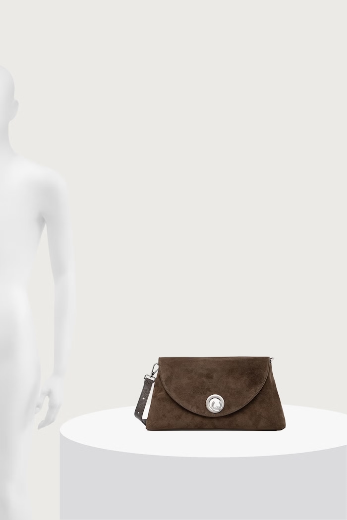 Coccinelle Torebka crossbody damska zamszowa E1.TOC.12.01.01