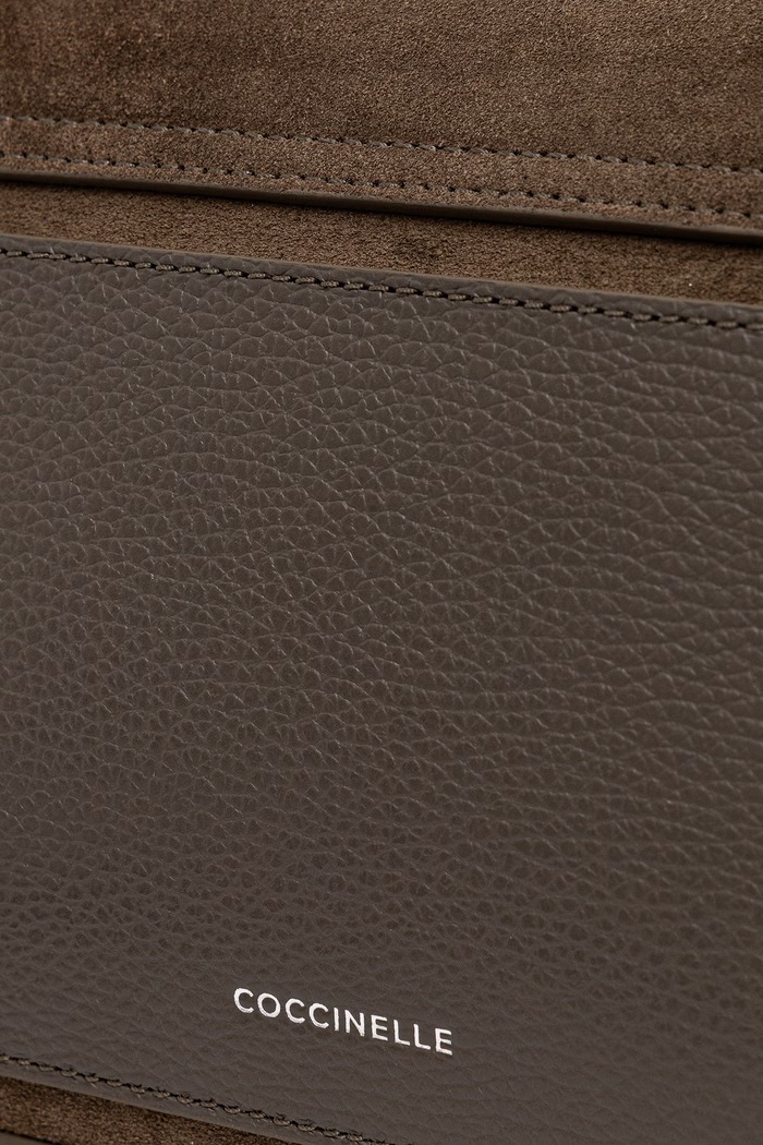 Torebka crossbody damska zamszowa Coccinelle zielony E1.TOC.12.01.01