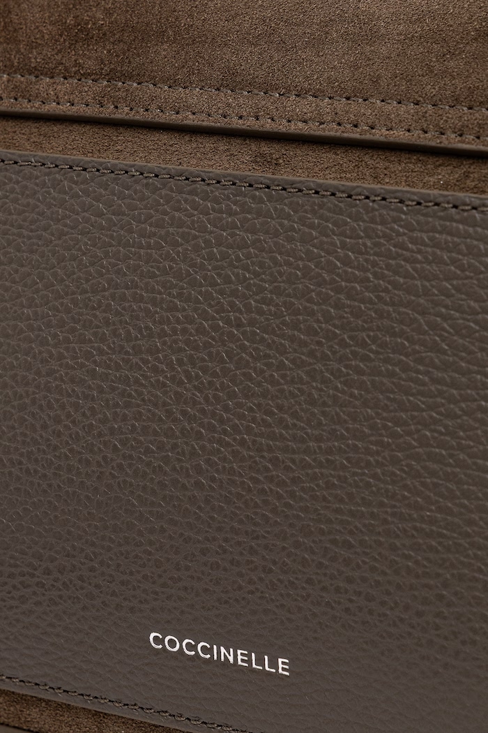 Torebka crossbody damska zamszowa Coccinelle zielony E1.TOC.12.01.01