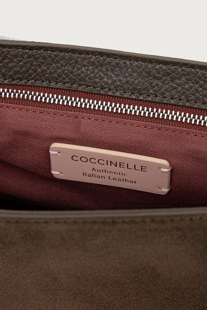 Coccinelle Torebka crossbody damska zamszowa E1.TOC.12.01.01