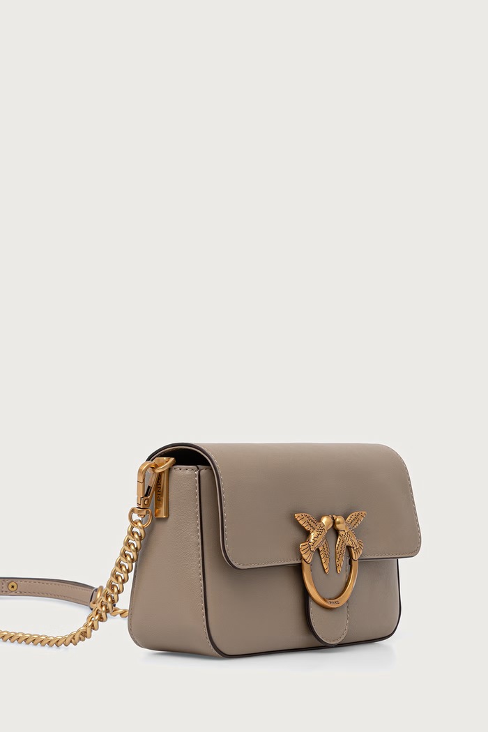 Pinko torebka crossbody damska skórzana 107924.A2JG beżowy AW26