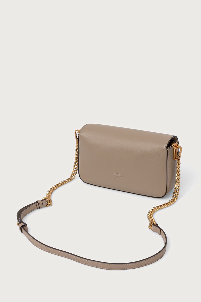Akcesoria Pinko torebka crossbody damska skórzana 107924.A2JG beżowy