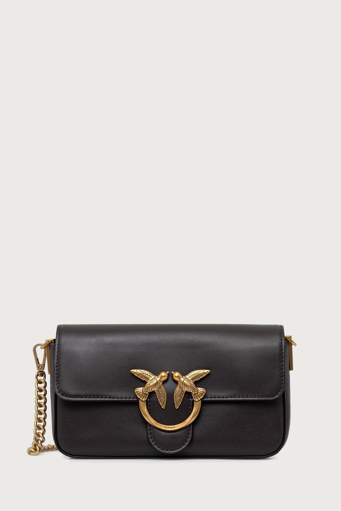 Pinko crossbody torba za žene kožna smeđa 107924.A2JG