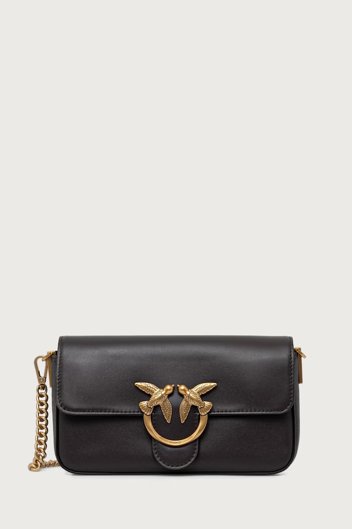 Pinko torebka crossbody damska skórzana brązowy 107924.A2JG