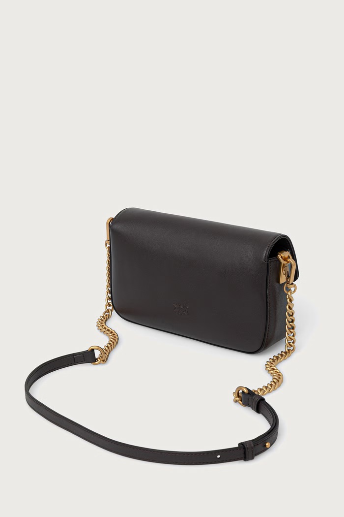 Akcesoria Pinko torebka crossbody damska skórzana 107924.A2JG brązowy