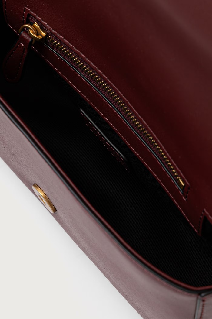 Pinko torebka crossbody damska skórzana 107924.A2JG bordowy