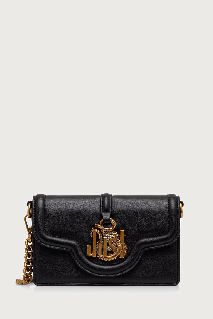 Just Cavalli torebka crossbody damska z imitacji skóry czarny 81RA5PN2.ZS749