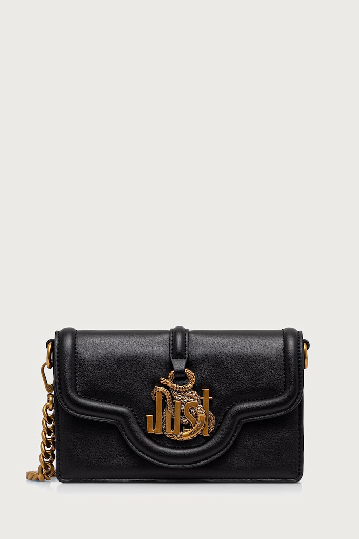 Just Cavalli torebka crossbody damska z imitacji skóry czarny 81RA5PN2.ZS749