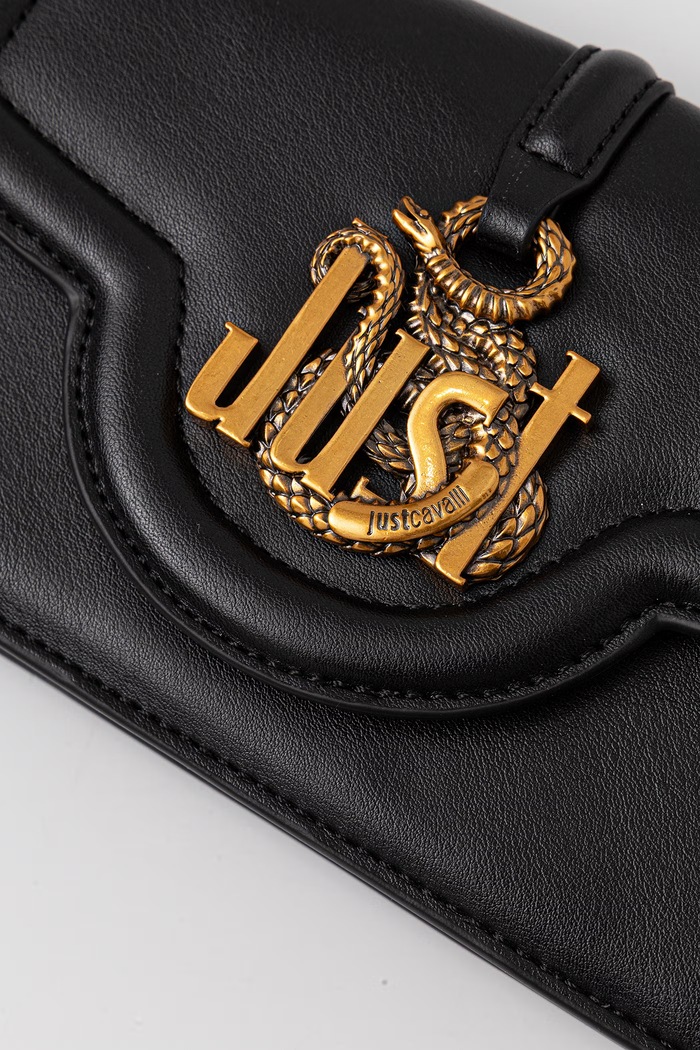 Just Cavalli torebka crossbody damska z imitacji skóry czarny 81RA5PN2.ZS749