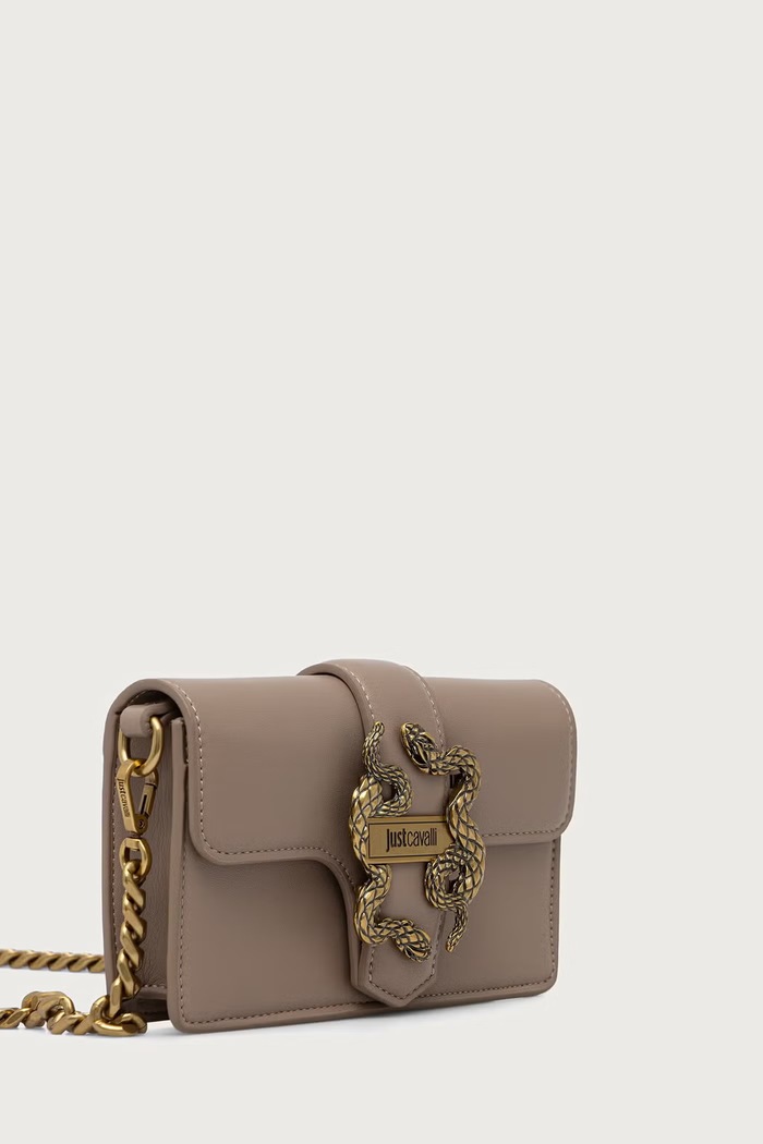 Just Cavalli torebka crossbody damska z imitacji skóry 81RA5PA2.ZSA89 beżowy AW26