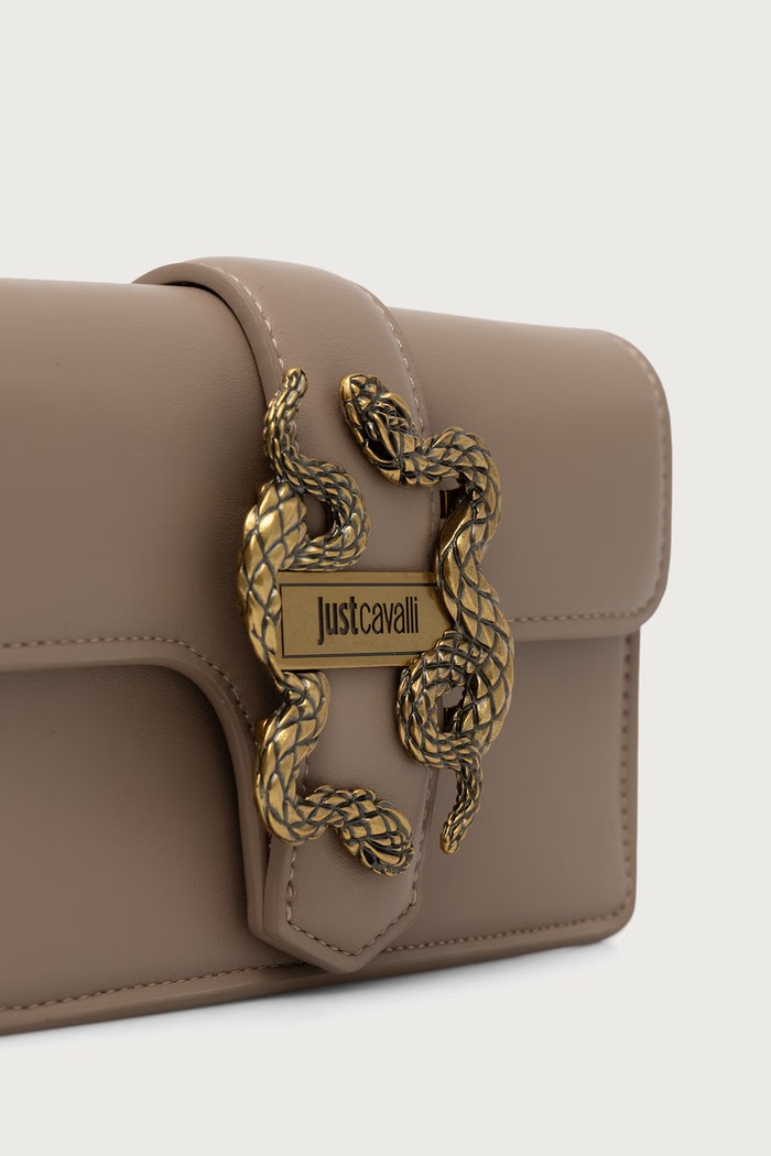Just Cavalli torebka crossbody damska z imitacji skóry beżowy 81RA5PA2.ZSA89