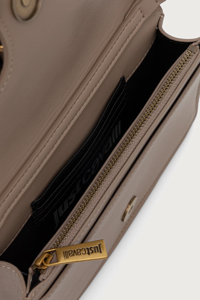 Just Cavalli torebka crossbody damska z imitacji skóry 81RA5PA2.ZSA89 beżowy