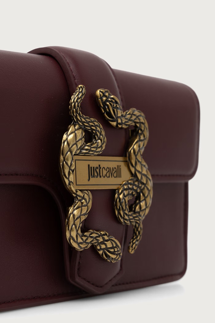 Just Cavalli torebka crossbody damska z imitacji skóry bordowy 81RA5PA2.ZSA89
