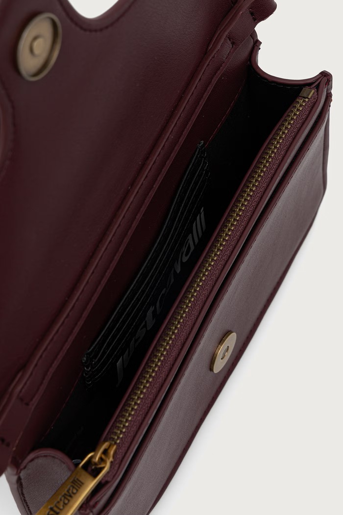 Just Cavalli torebka crossbody damska z imitacji skóry 81RA5PA2.ZSA89 bordowy