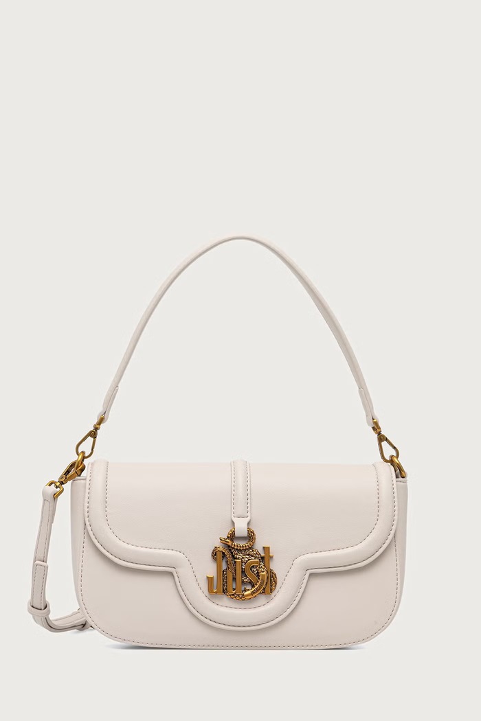 Just Cavalli torebka crossbody damska z imitacji skóry beżowy 81RA4BN3.ZS749