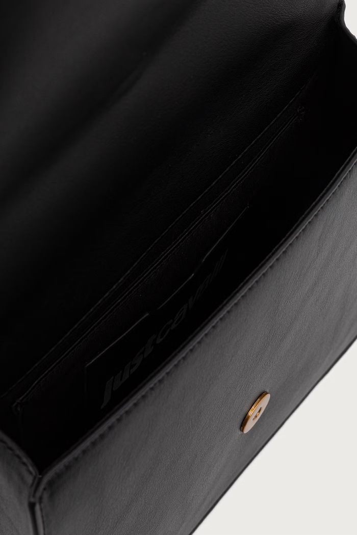 Torebka crossbody damska z imitacji skóry Just Cavalli czarny 81RA4BN1.ZS749