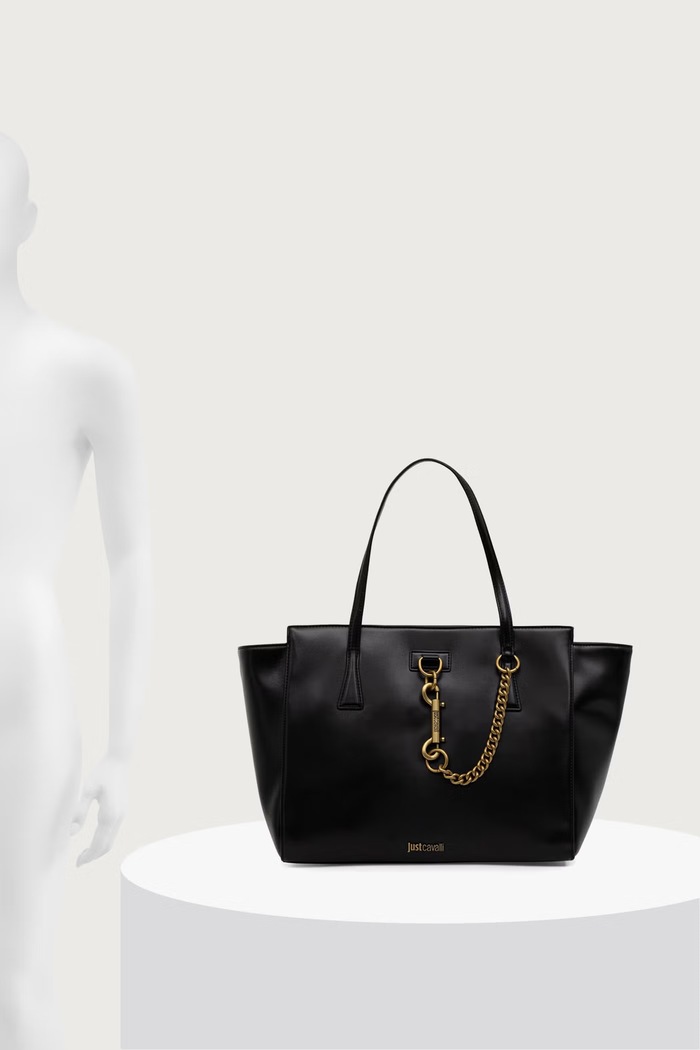 Just Cavalli Torebka shopper damska z imitacji skóry 81RA4BI6.ZSC23