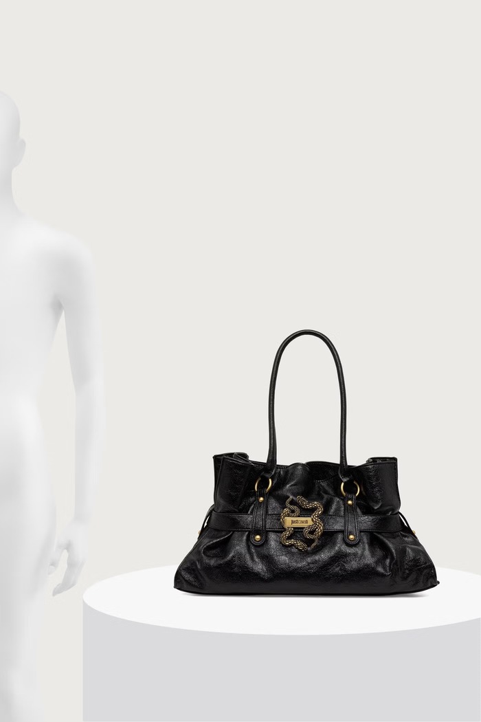 Just Cavalli Torebka shopper damska z imitacji skóry 81RA4BE2.ZS969