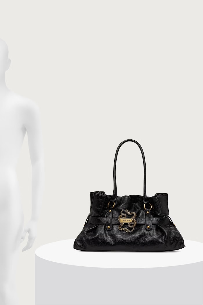 Just Cavalli Torebka shopper damska z imitacji skóry 81RA4BE2.ZS969