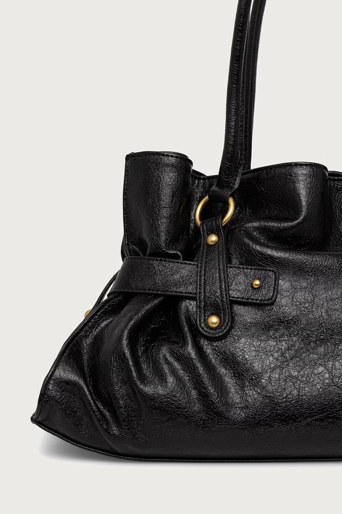 Akcesoria Just Cavalli Torebka shopper damska z imitacji skóry 81RA4BE2.ZS969 czarny