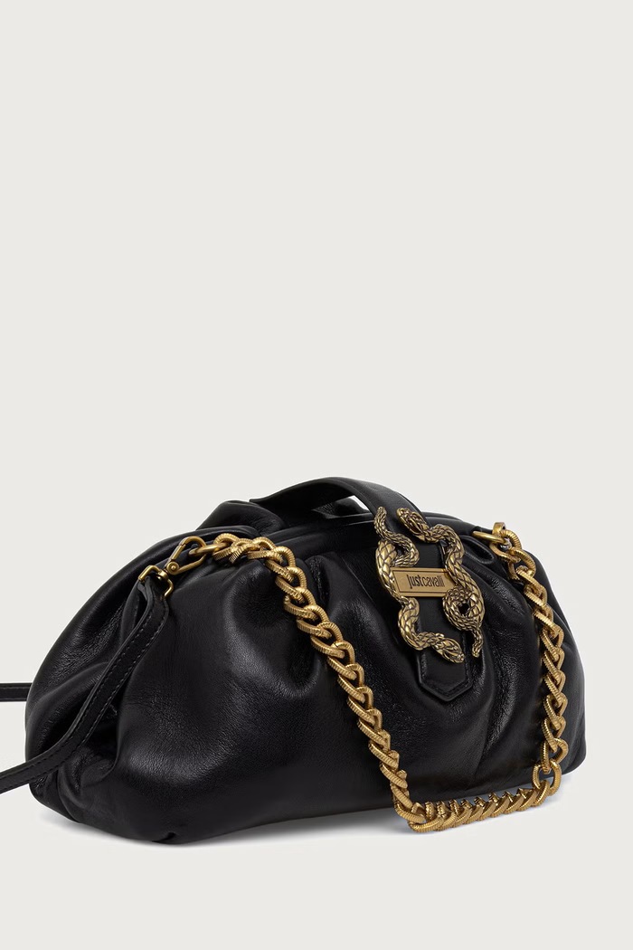 Just Cavalli Torebka crossbody damska z imitacji skóry 81RA4BD1.ZS748 czarny AW26