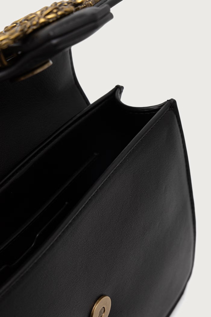 Torebka crossbody damska z imitacji skóry Just Cavalli czarny 81RA4BAF.ZSE07