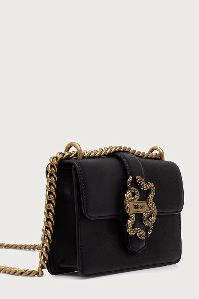 Just Cavalli torebka damska z imitacji skóry 81RA4BAF.ZSA89 czarny AW26