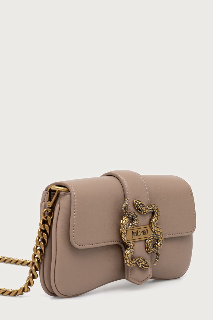 Just Cavalli torebka crossbody damska z imitacji skóry 81RA4BA7.ZSA89 beżowy AW26