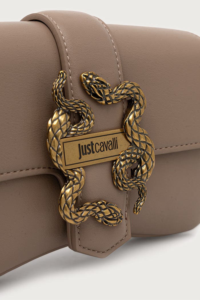Just Cavalli torebka crossbody damska z imitacji skóry beżowy 81RA4BA7.ZSA89
