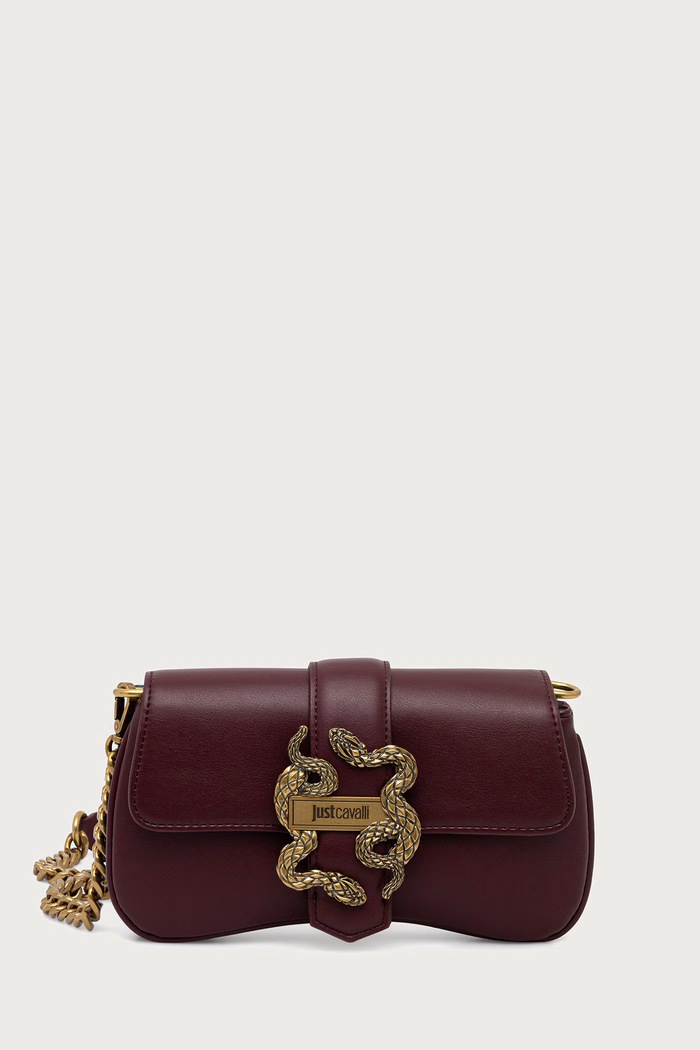 Just Cavalli torebka crossbody damska z imitacji skóry bordowy 81RA4BA7.ZSA89