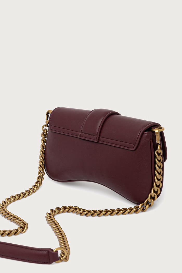 Akcesoria Just Cavalli torebka crossbody damska z imitacji skóry 81RA4BA7.ZSA89 bordowy