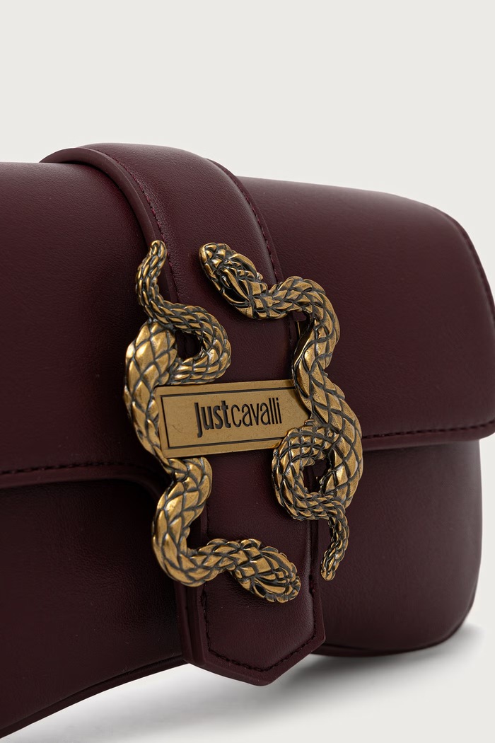 Just Cavalli torebka crossbody damska z imitacji skóry bordowy 81RA4BA7.ZSA89