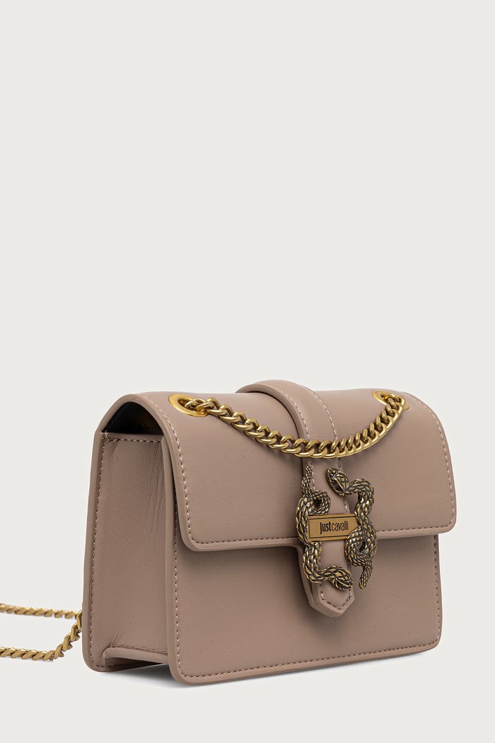 Just Cavalli torebka crossbody damska z imitacji skóry 81RA4BA3.ZSA89 beżowy AW26